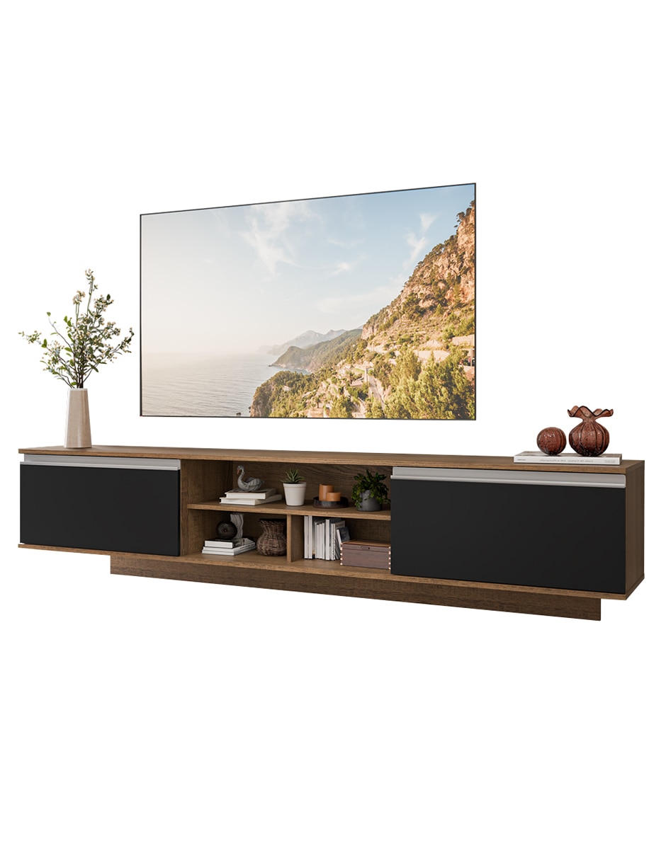 Mueble flotante para tv armable glamy de mdp 2
