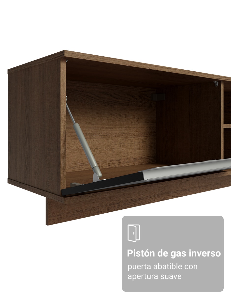 Mueble flotante para tv armable glamy de mdp 6