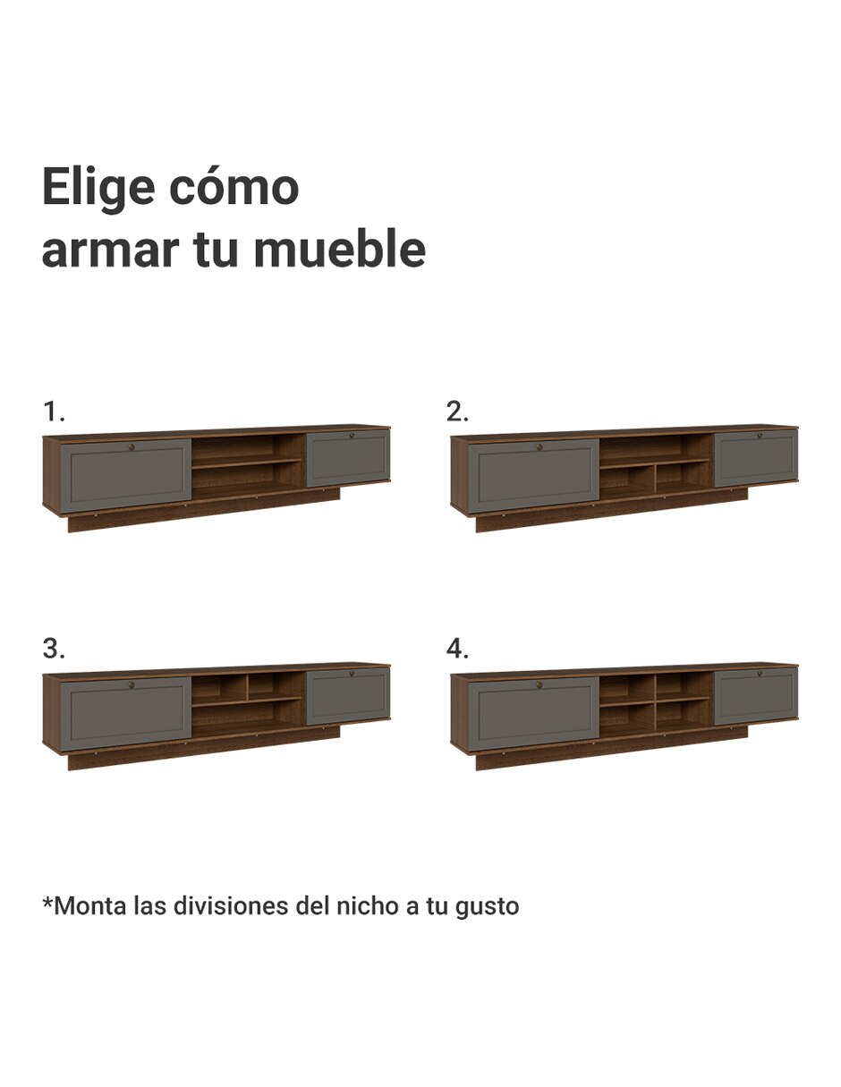 Mueble flotante para tv armable vik de mdp 9