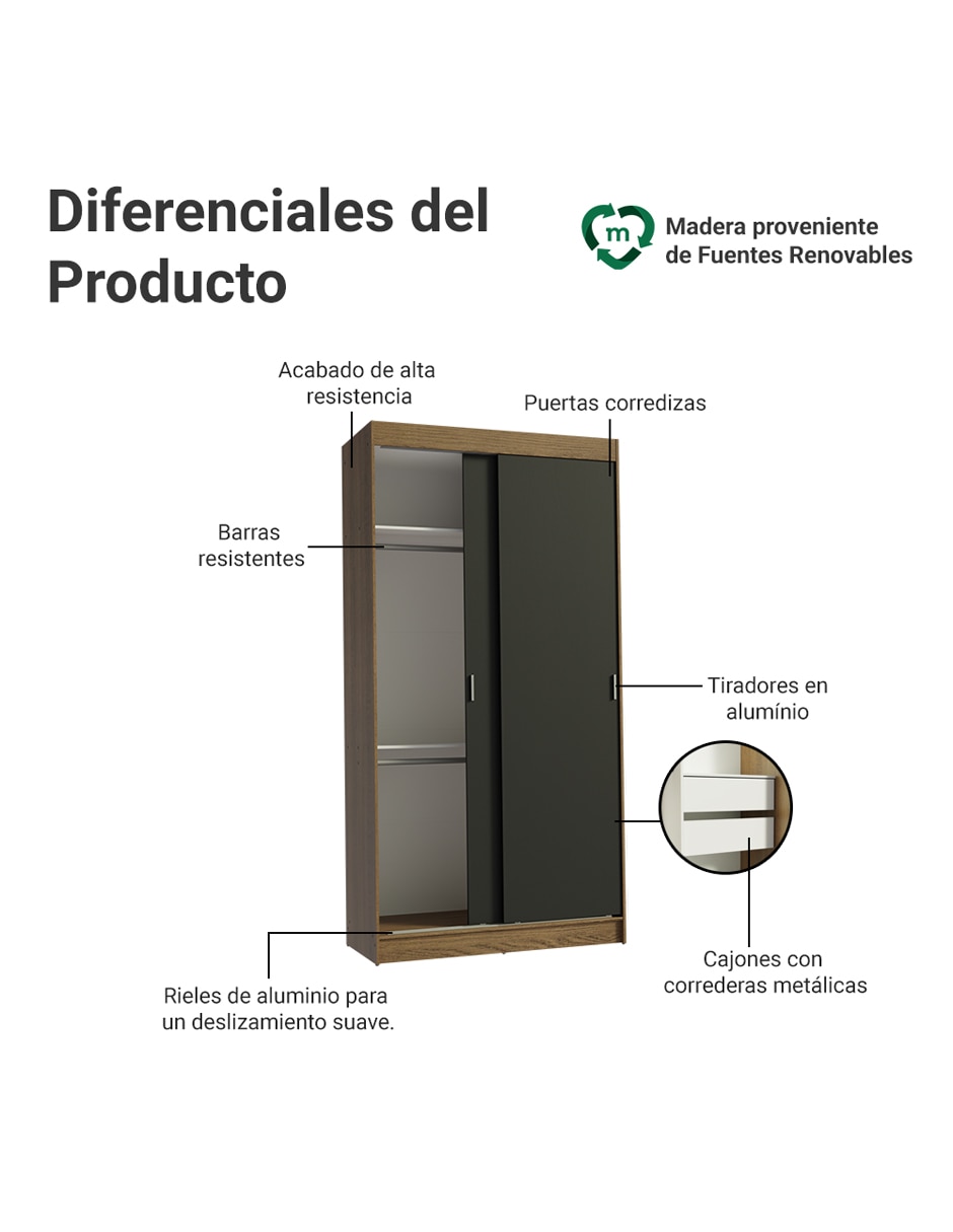 Ropero armable 1097r de mdp 3