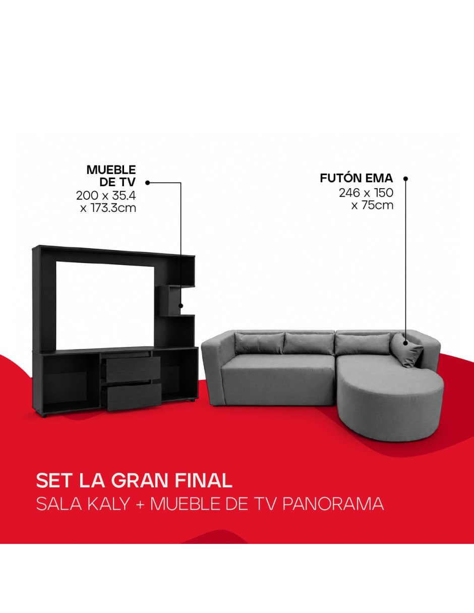 Set sala de madera 6