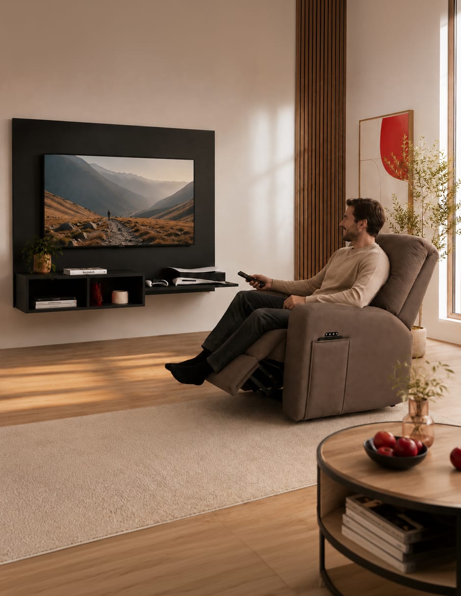 Reclinable de madera