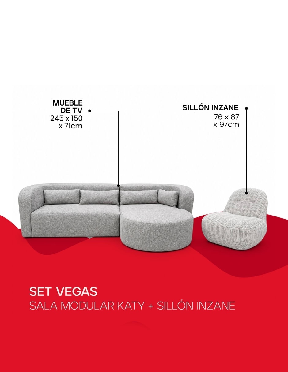 Set sala de madera 6