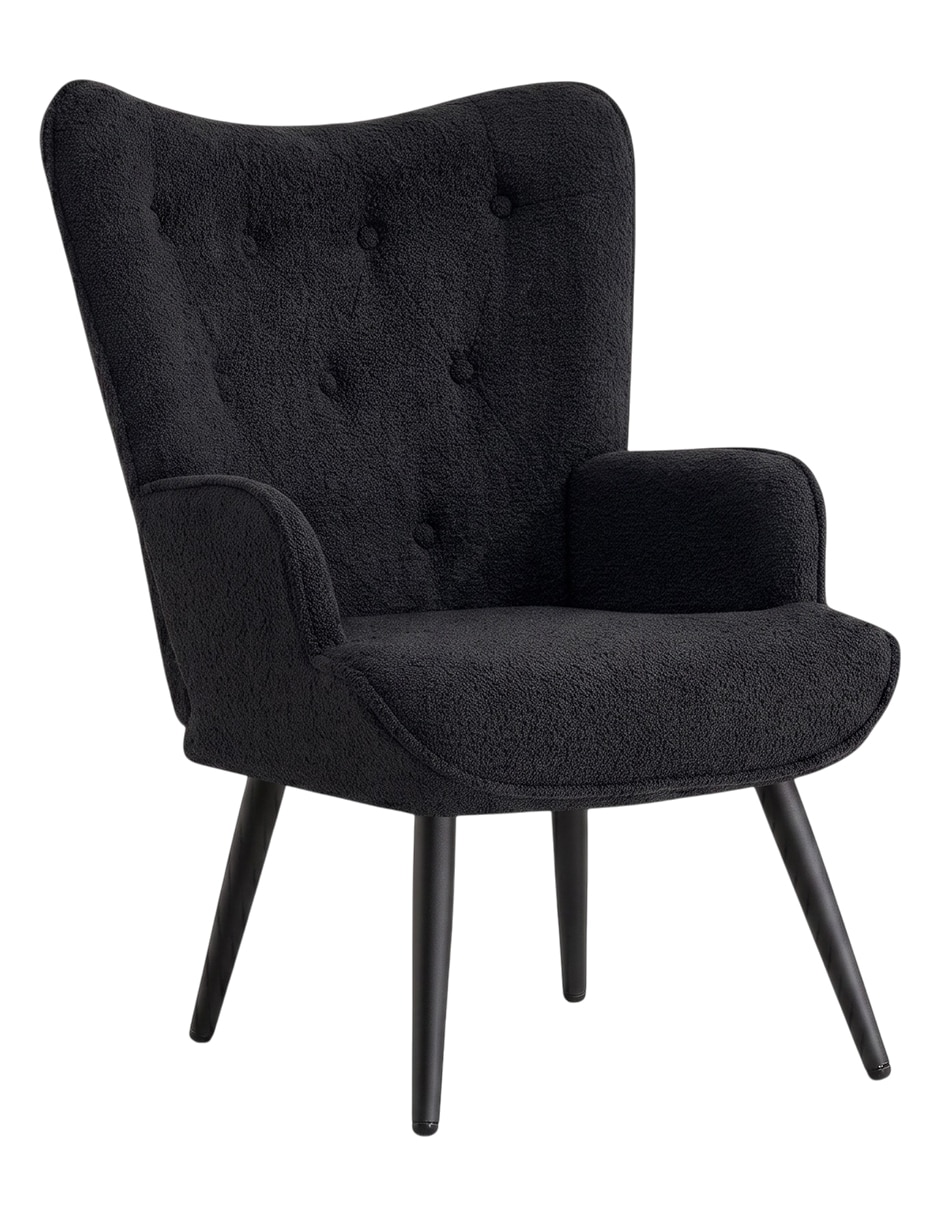 Silla 1 piezas Tejido Sherpa Elegante para Sala-Comedor de Algodón y poliéster 1
