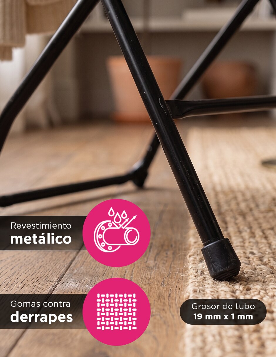 Juego de sillas plegables 10 piezas de Polipropileno 5