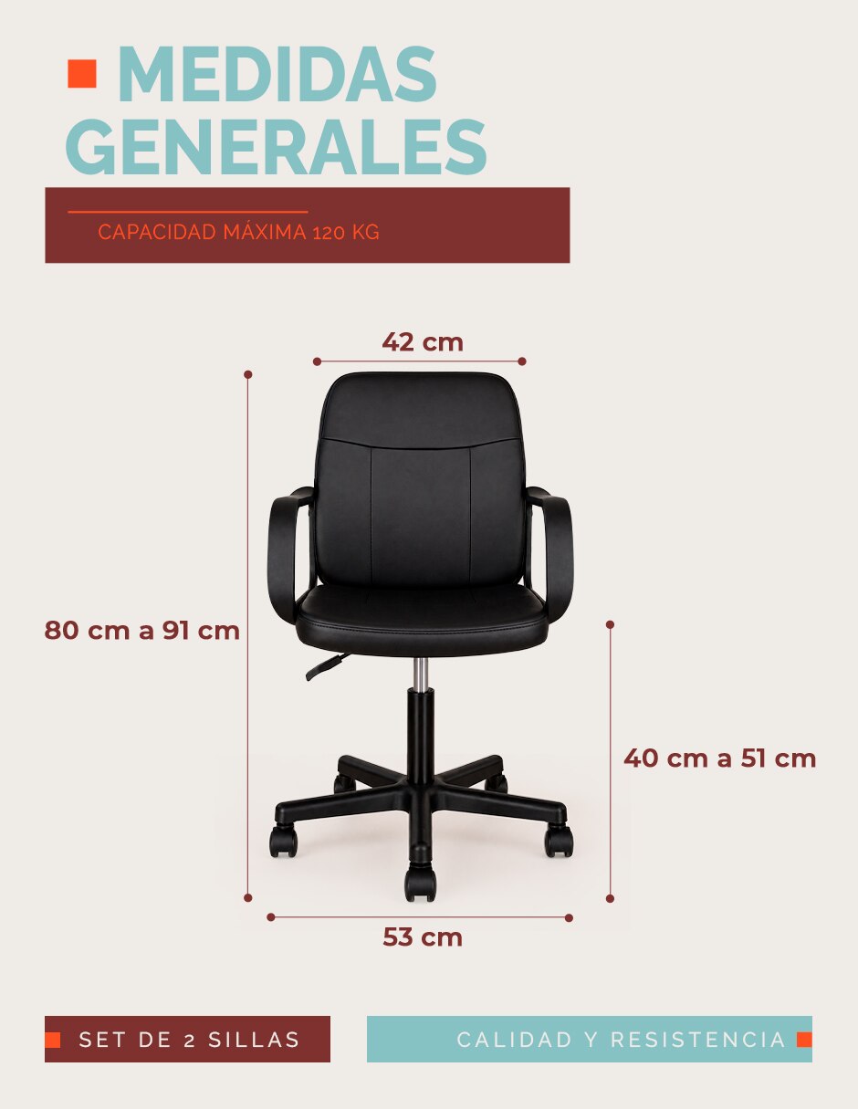 Silla de escritorio de Mezcla de materiales 10