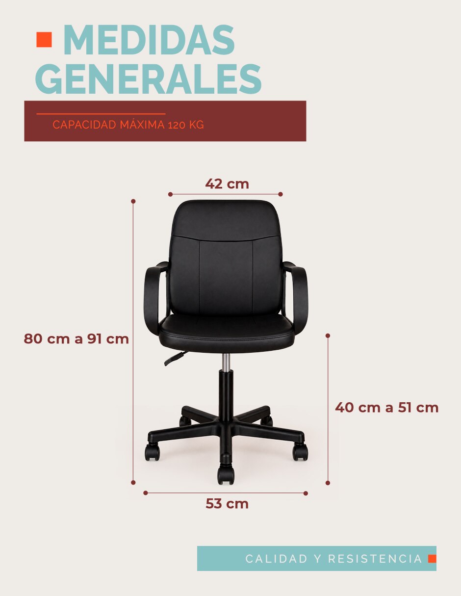 Silla de escritorio NO APLICA de Mezcla de materiales 10