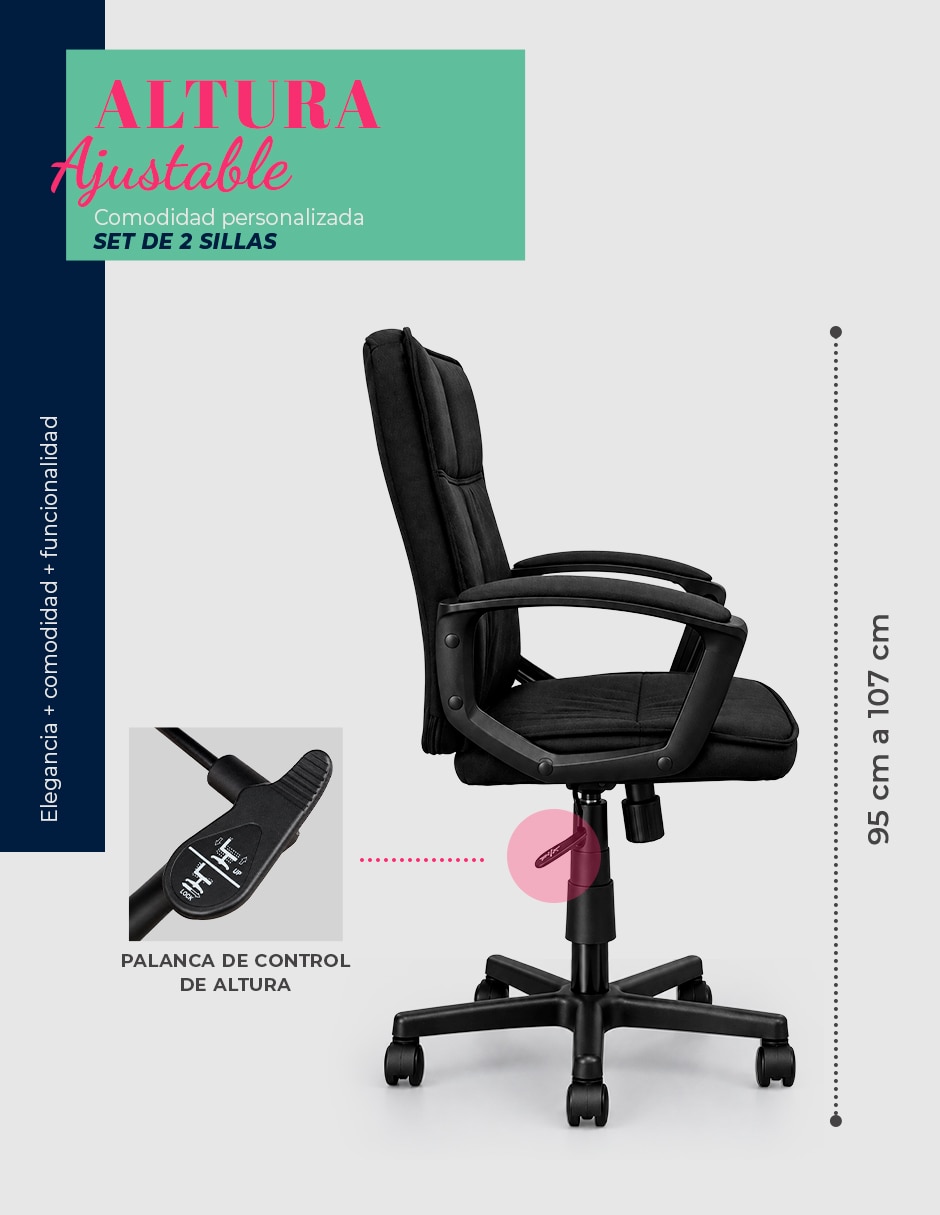 Silla de escritorio SIN FAMILIA de Mezcla de materiales 6