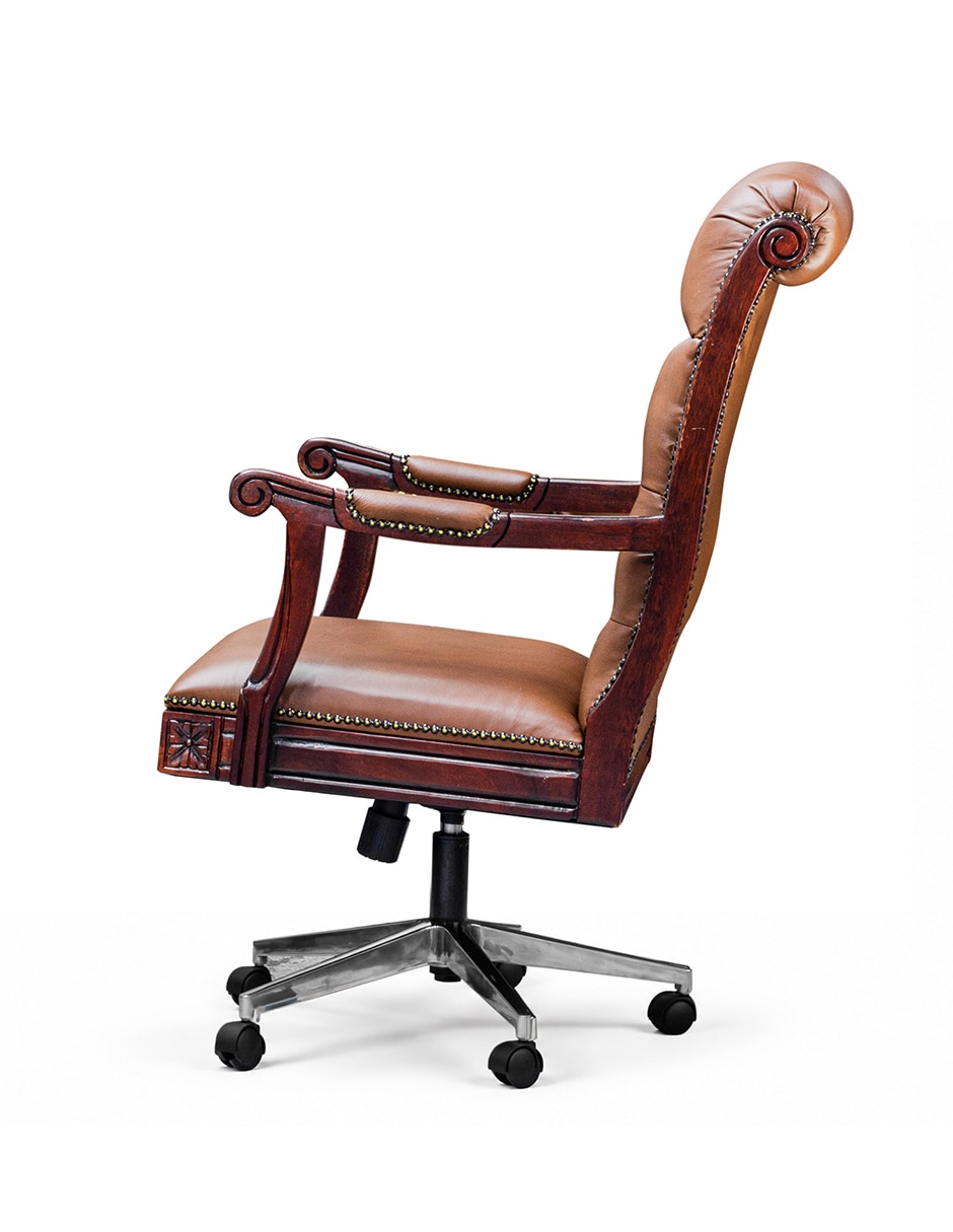 Silla de escritorio Rochester de Cuero 3