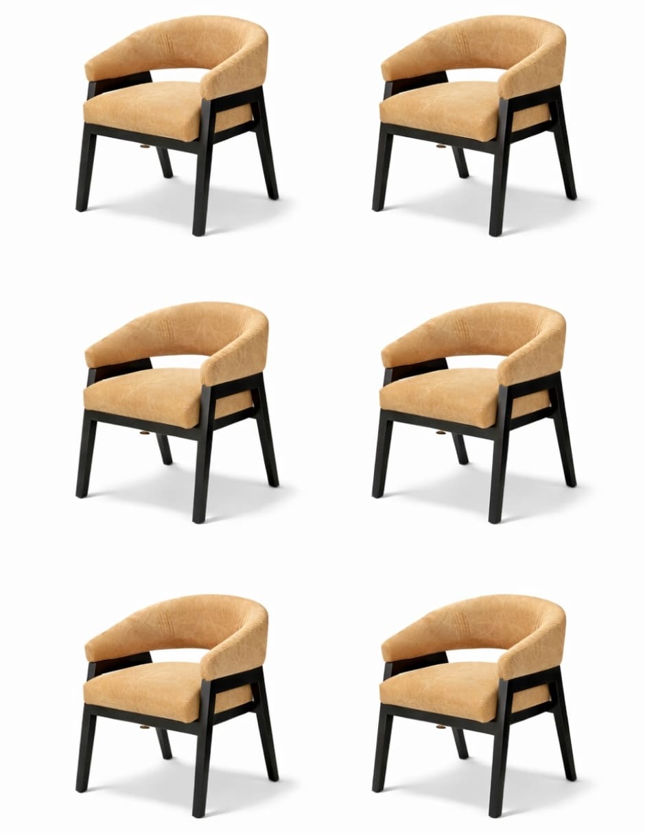 Juego de sillas 6 piezas de madera pino Juego de sillas 6 piezas de madera pino