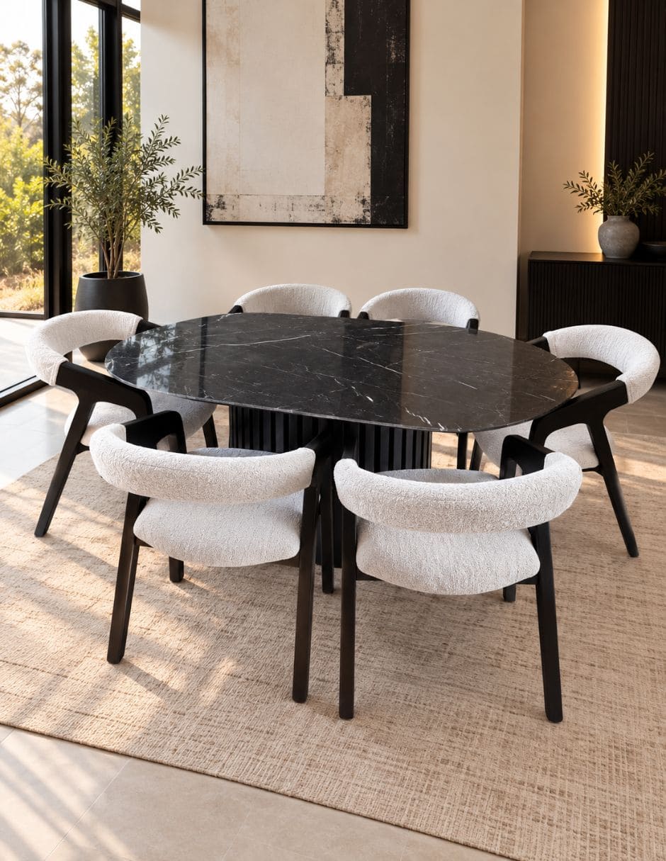 Comedor Horus para 6 personas de Mármol 6
