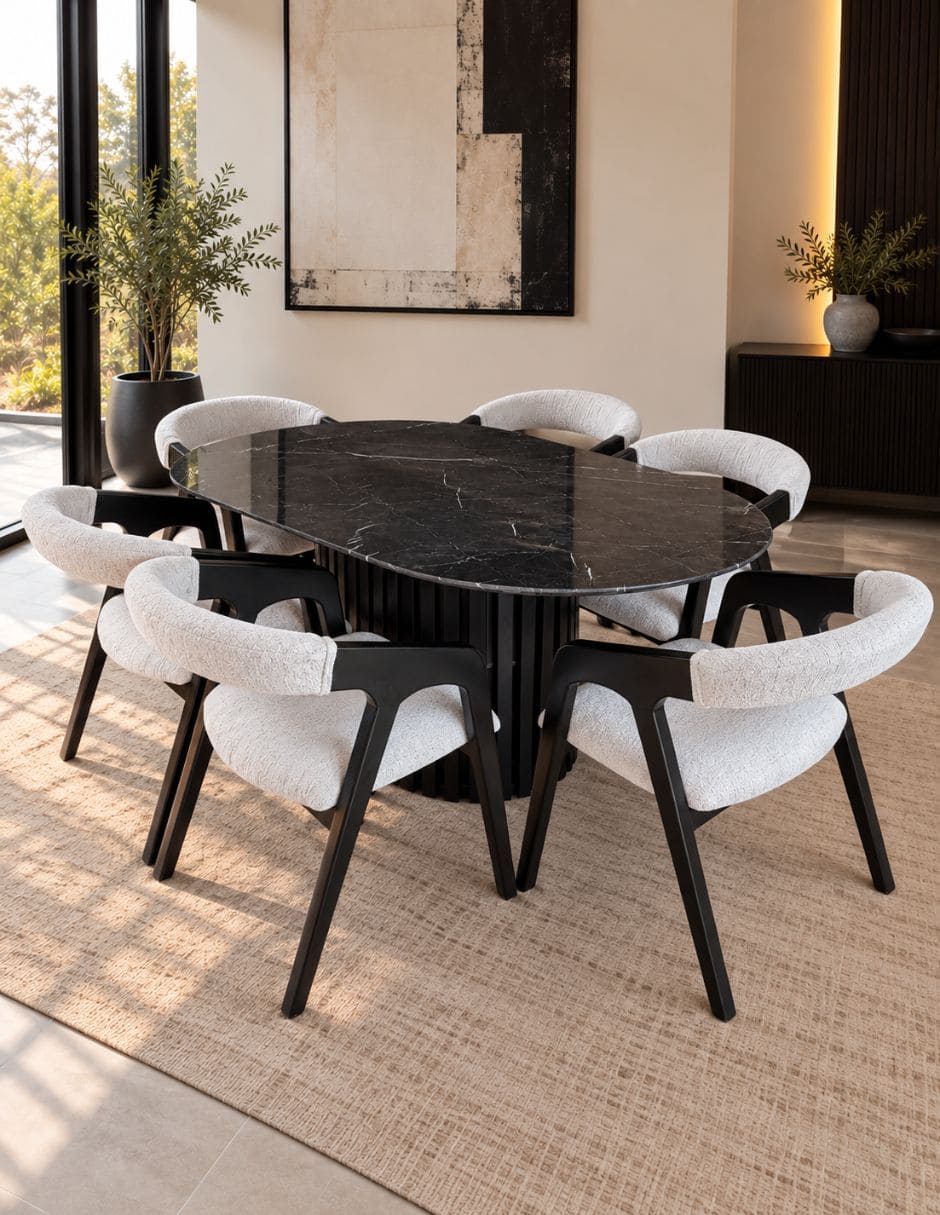 Comedor Horus para 6 personas de Mármol 10