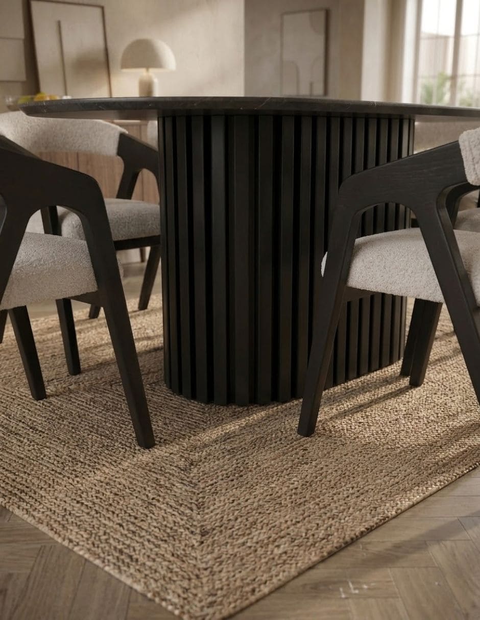 Comedor COMEDOR DE MARMOL HORUS NEGRO MATE para de Mármol 5