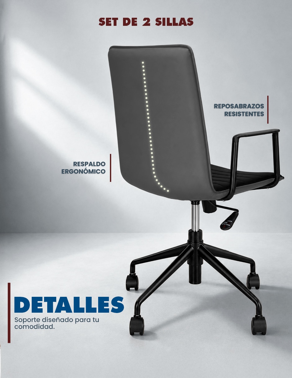 Silla de escritorio SIN FAMILIA de Mezcla de materiales 5