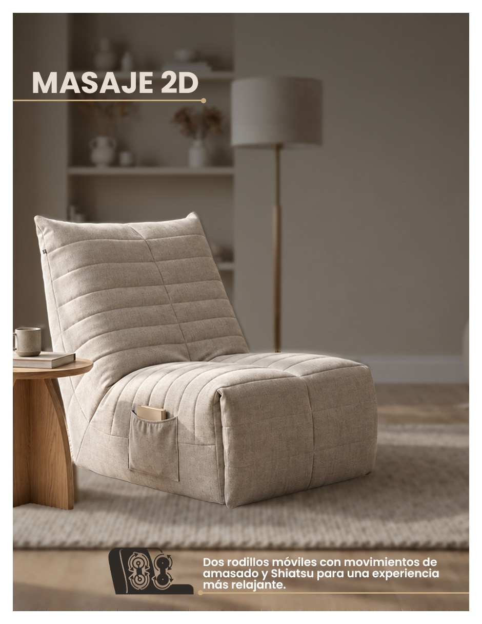 Sillón masaje NUBE SOFT de Tela 3