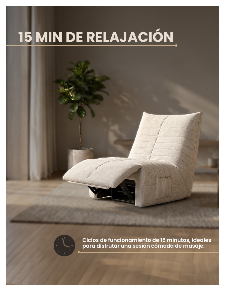 Sillón masaje NUBE SOFT de Tela 6