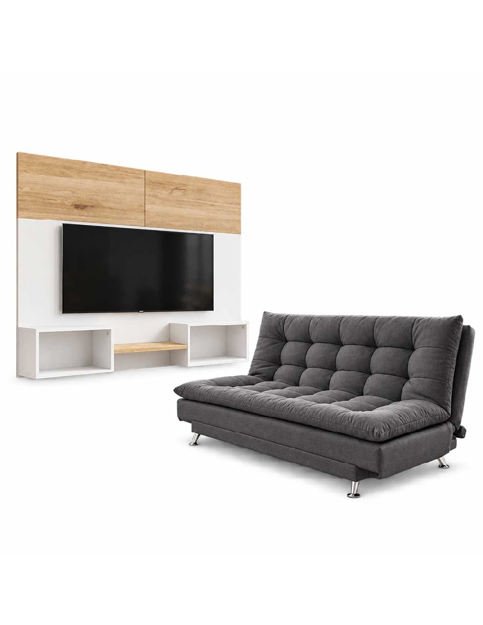 Sofá cama armable de madera Sofá cama armable de madera