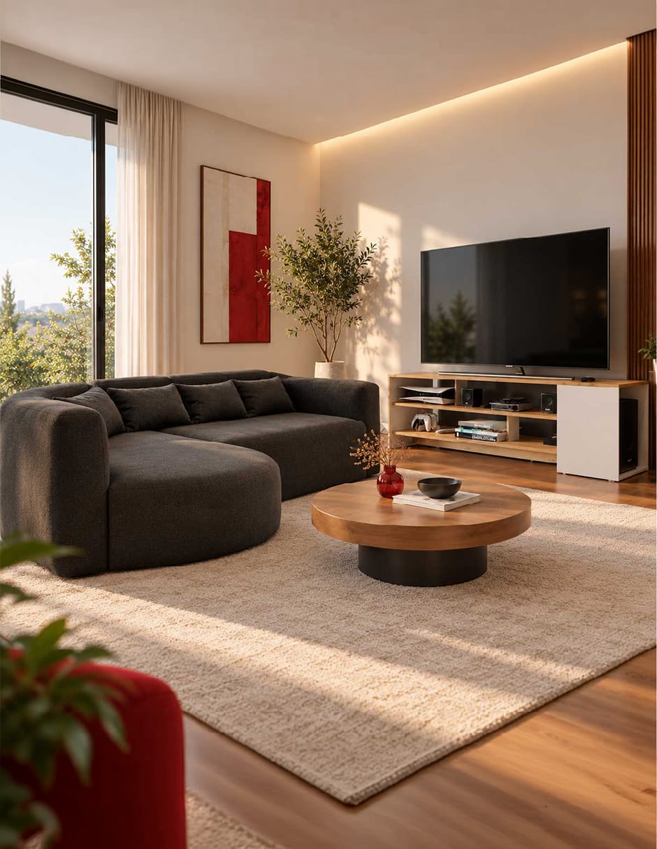 Set sala de madera 3