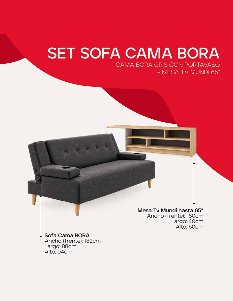 Sofá cama armable de madera 6