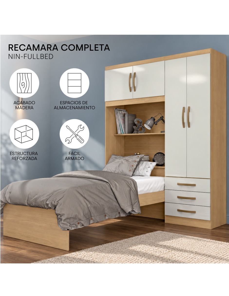 Set Recámara de Madera 4