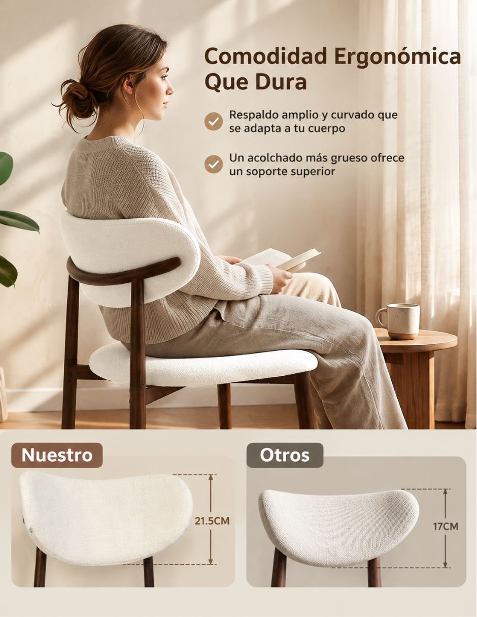 Silla 2 piezas de Metal y tela 3