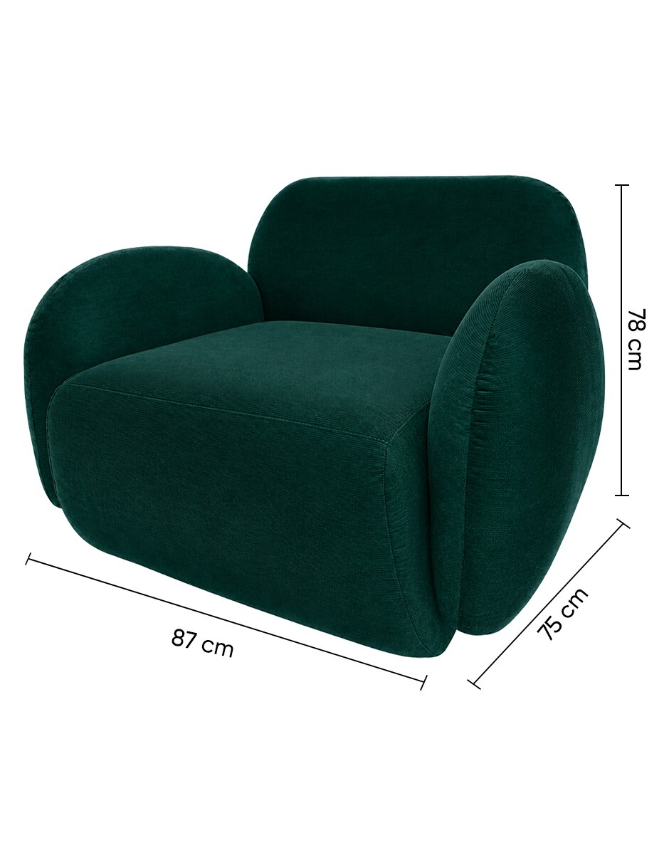 Sillón citi de velvet 9