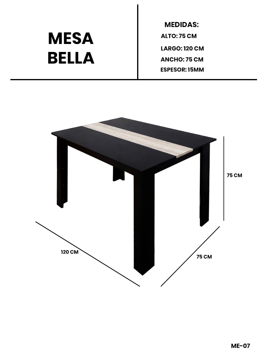 Mesa armable de mdf 7