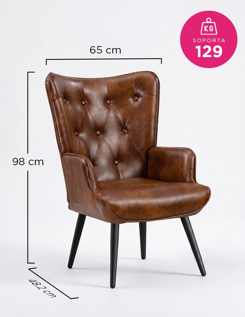 Sillón capitonado vinipiel 8