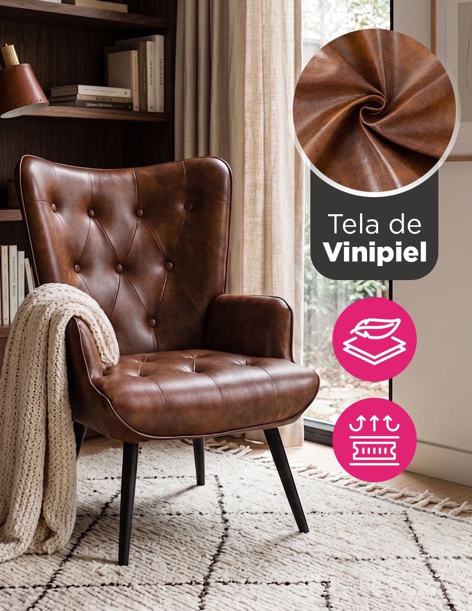 Sillón capitonado vinipiel 6