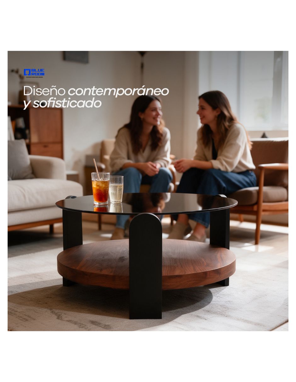Mesa de centro armable de cristal 2