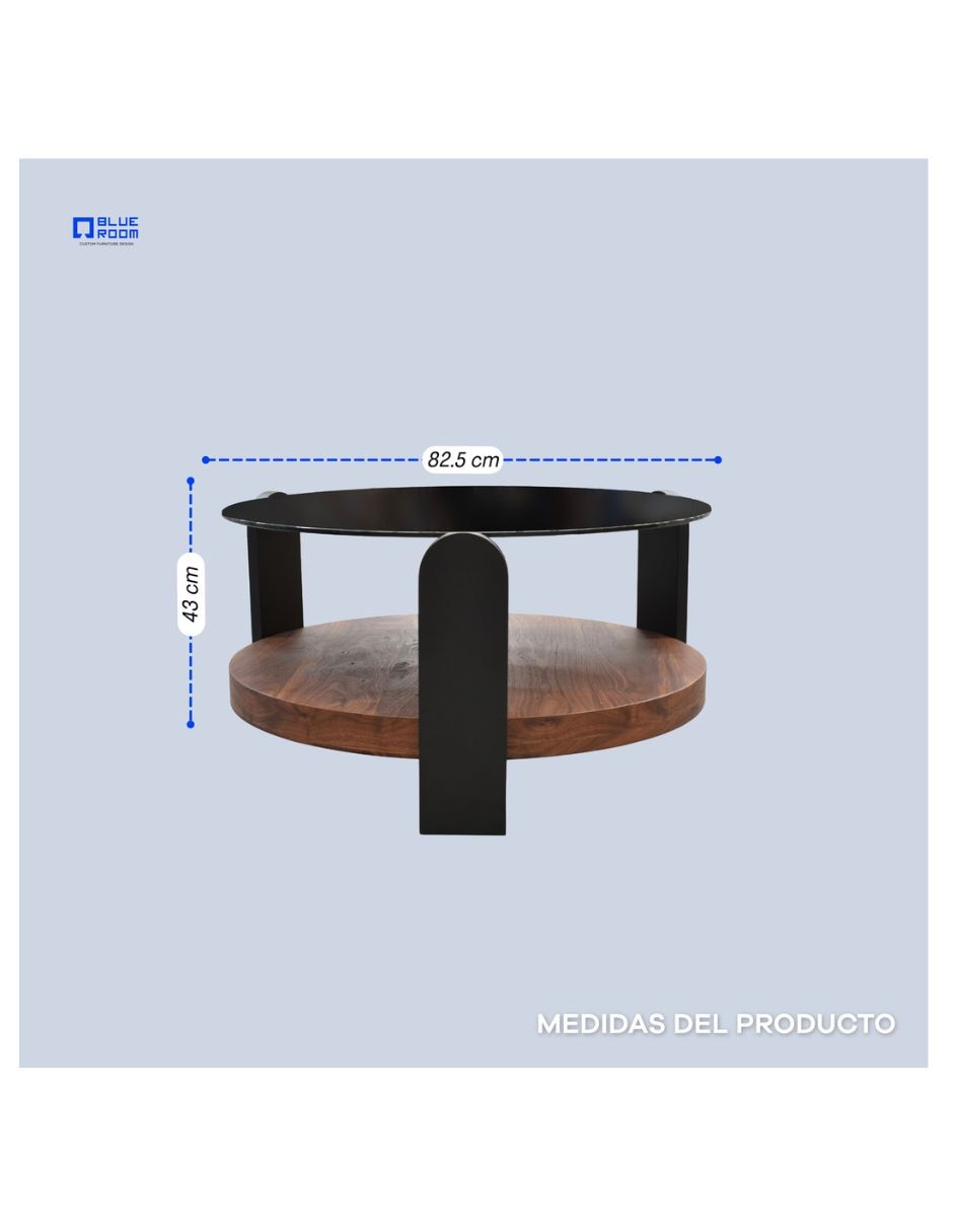 Mesa de centro armable de cristal 5