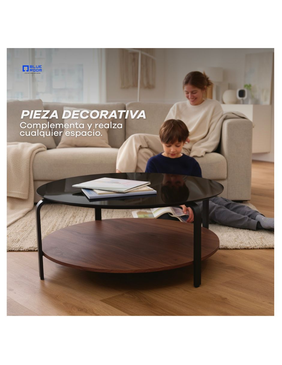 Mesa de centro armable de cristal 4