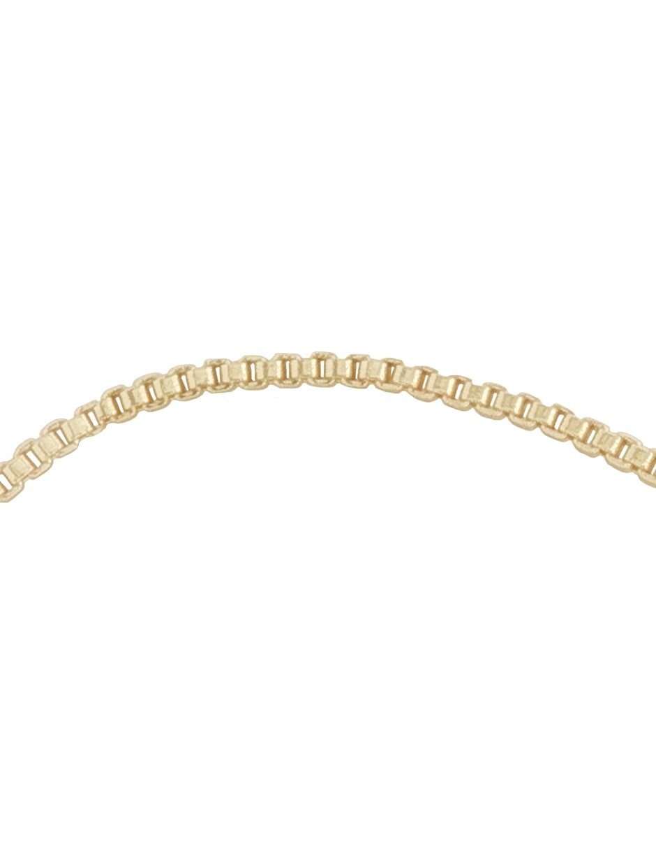 Pulsera con zirconia 18 K acabado chapa de oro 3