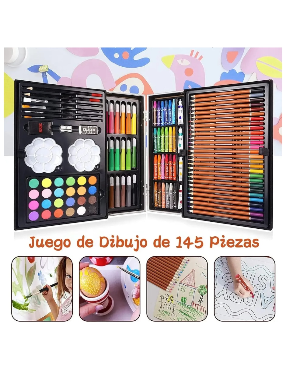 Set de plumas y plumones 145 piezas 4