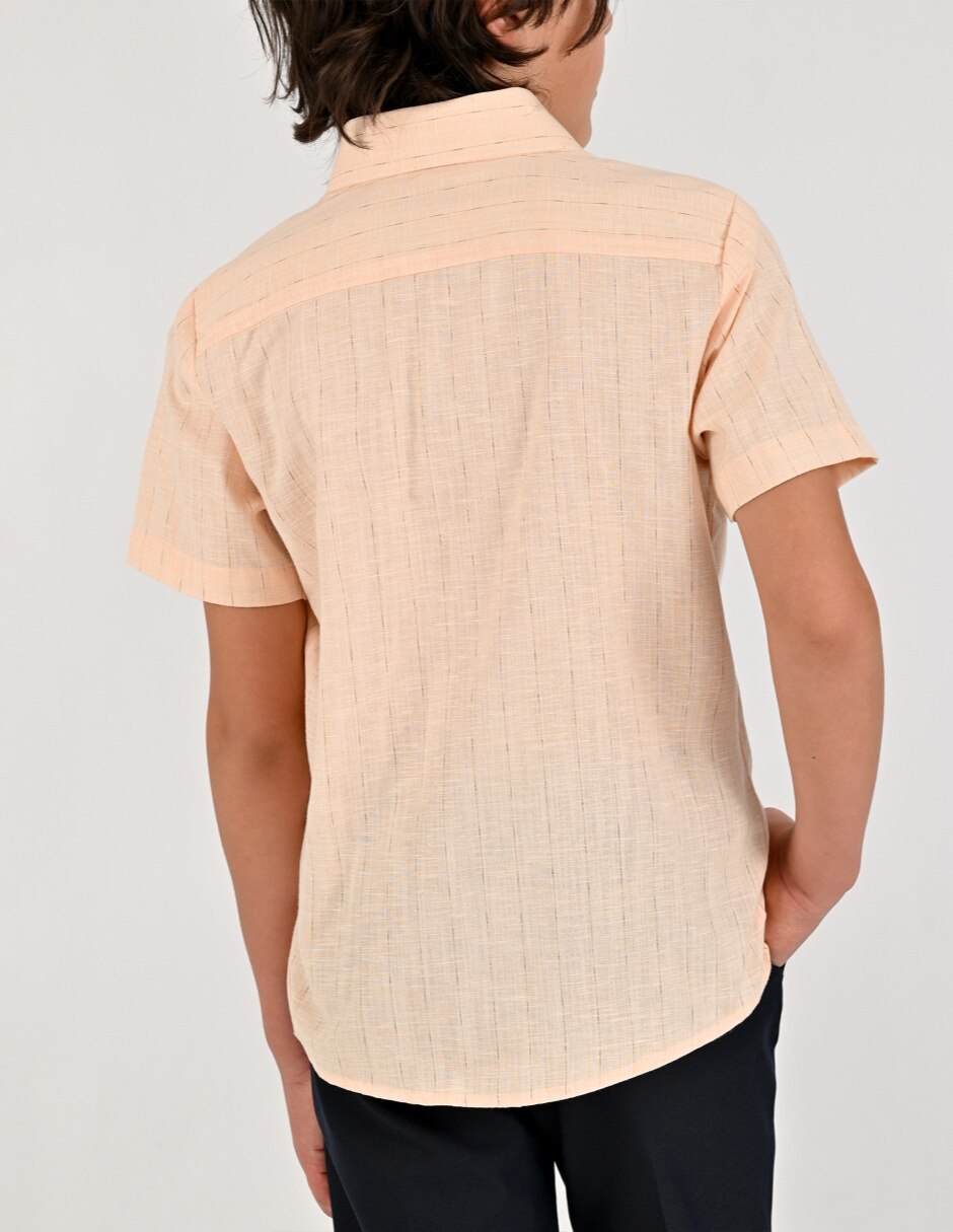 Camisa casual de algodón manga corta para niño 3
