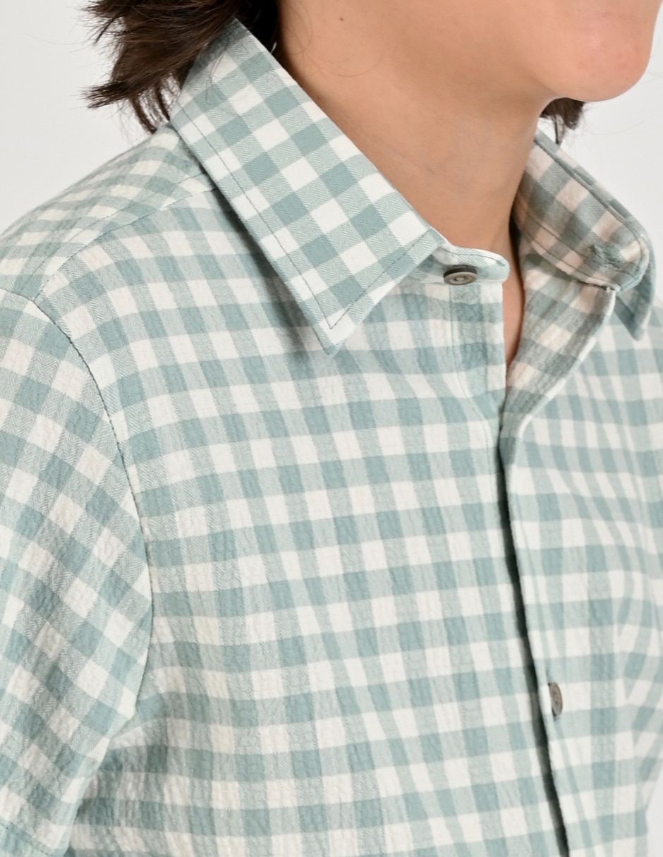 Camisa casual de algodón manga corta para niño 4