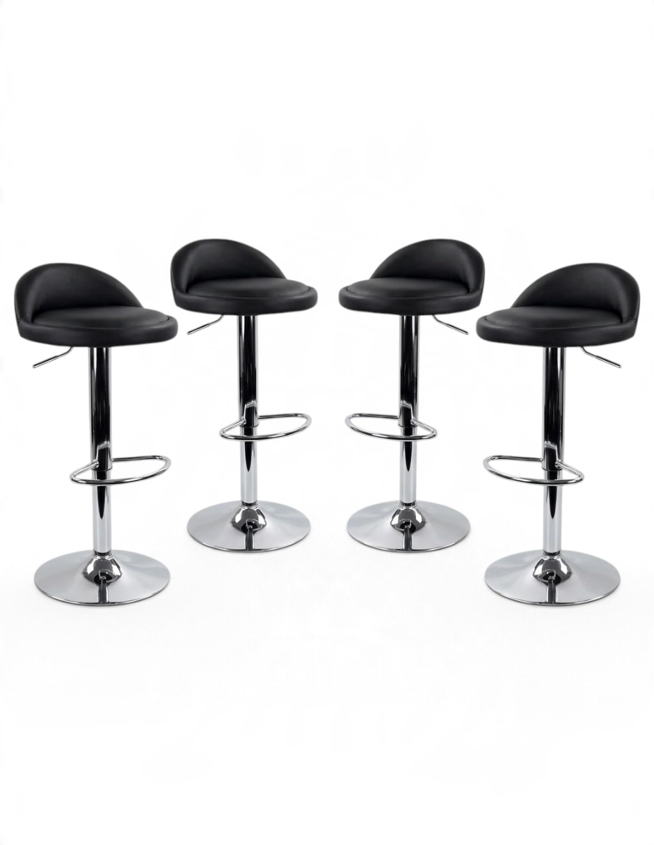 Juego de bancos diseño ergonómico con altura ajustable de piel sintética
