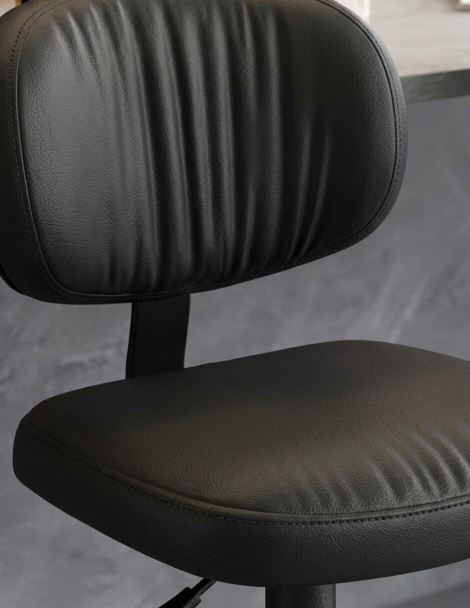 Juego de bancos diseño ergonómico con altura ajustable de piel sintética 5