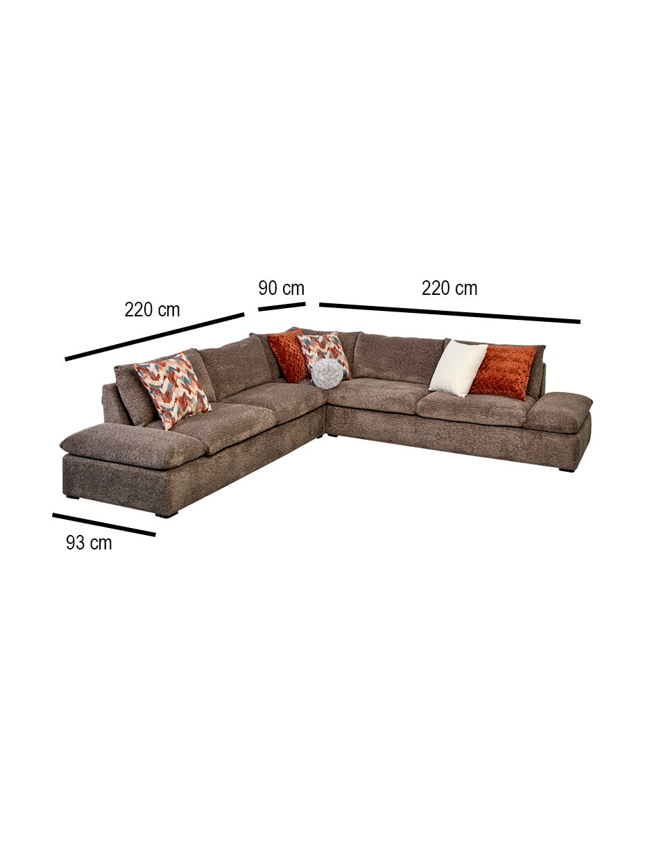 Sala modular faryl oxford de chenille 8