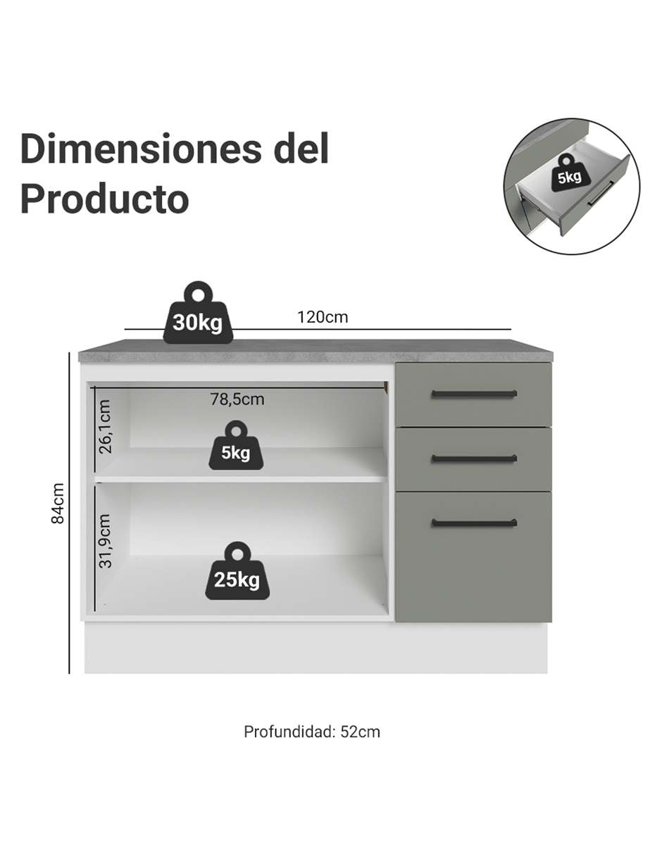 Gabinete armable de mdp 12