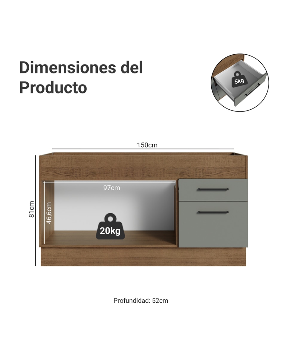 Gabinete armable de mdp 14