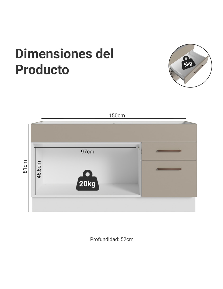 Gabinete armable de mdp 14