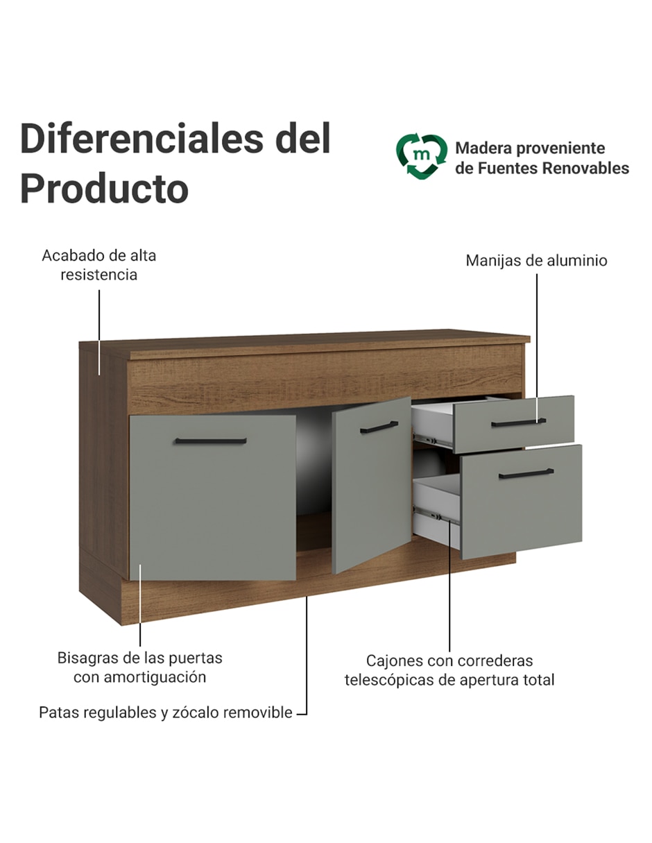 Gabinete armable de mdp 3
