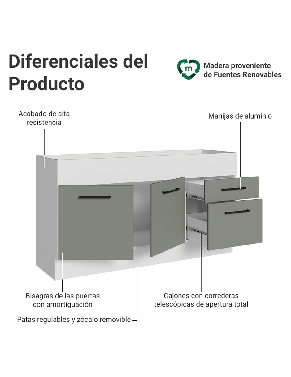 Gabinete armable de mdp 3