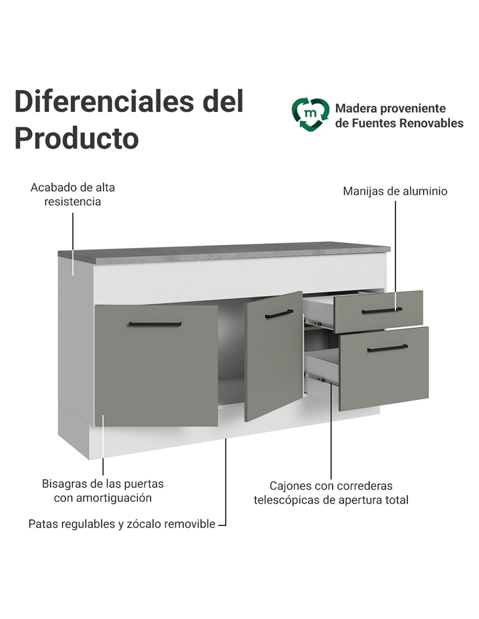 Gabinete armable de mdp 3