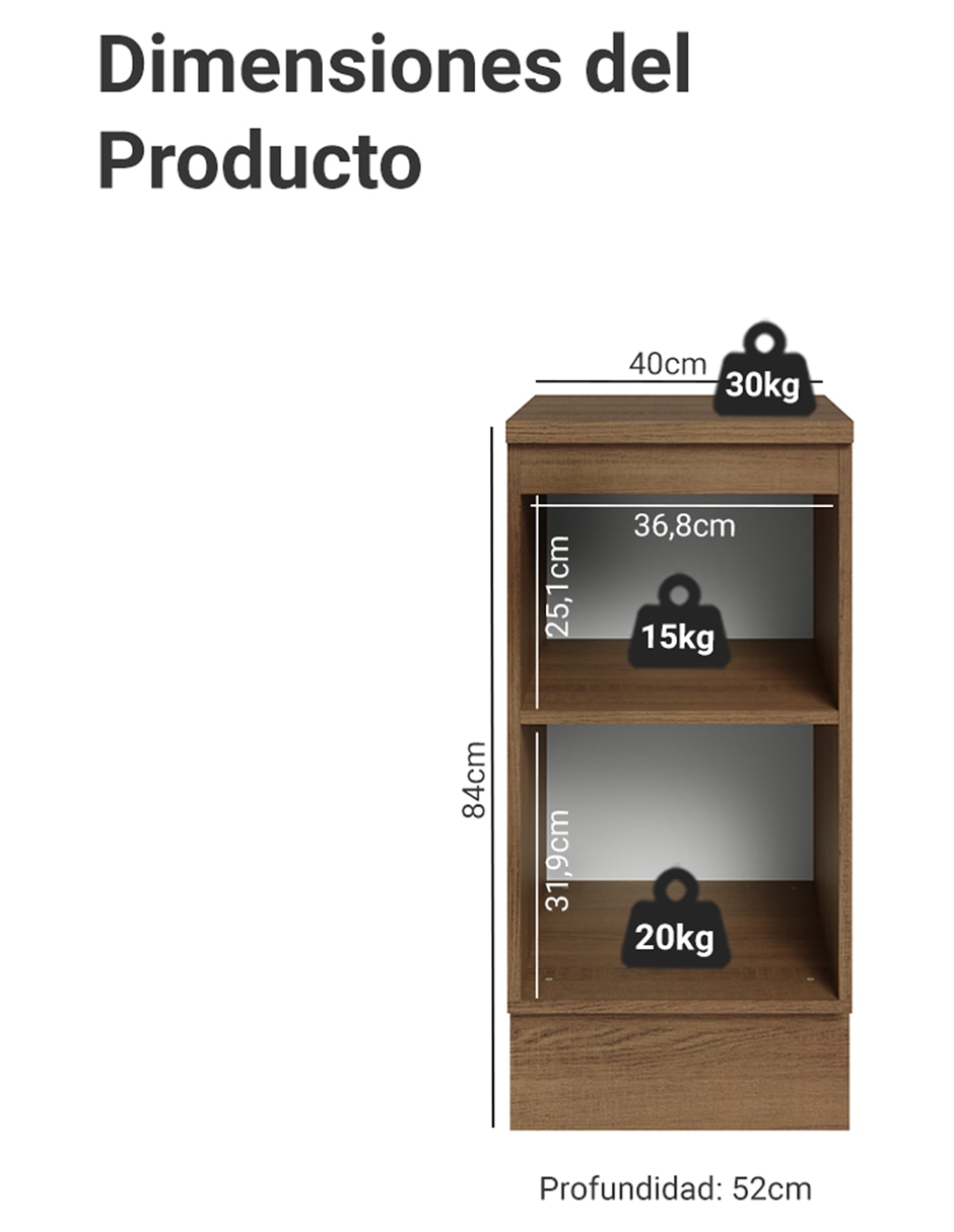 Gabinete armable de mdp 14
