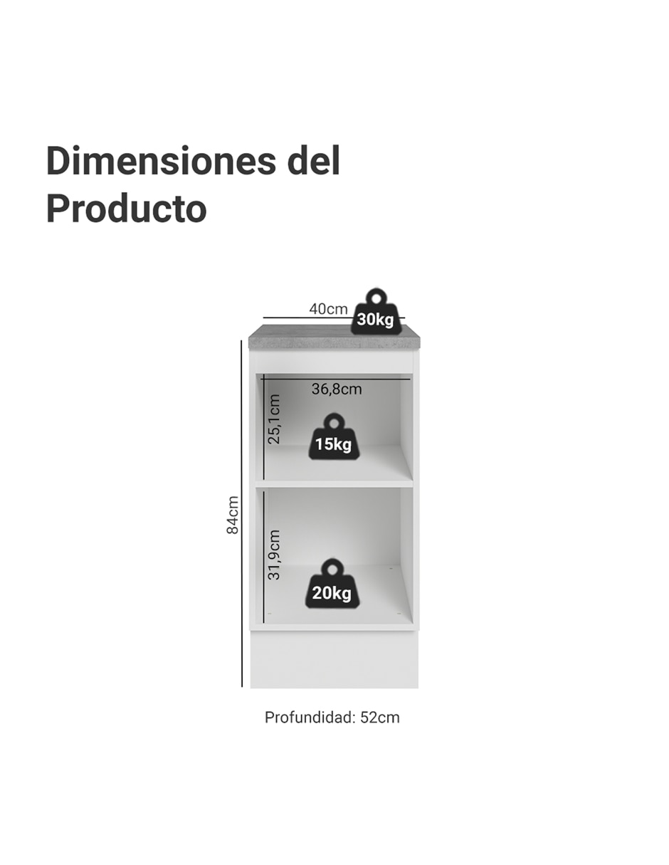 Gabinete armable de mdp 13