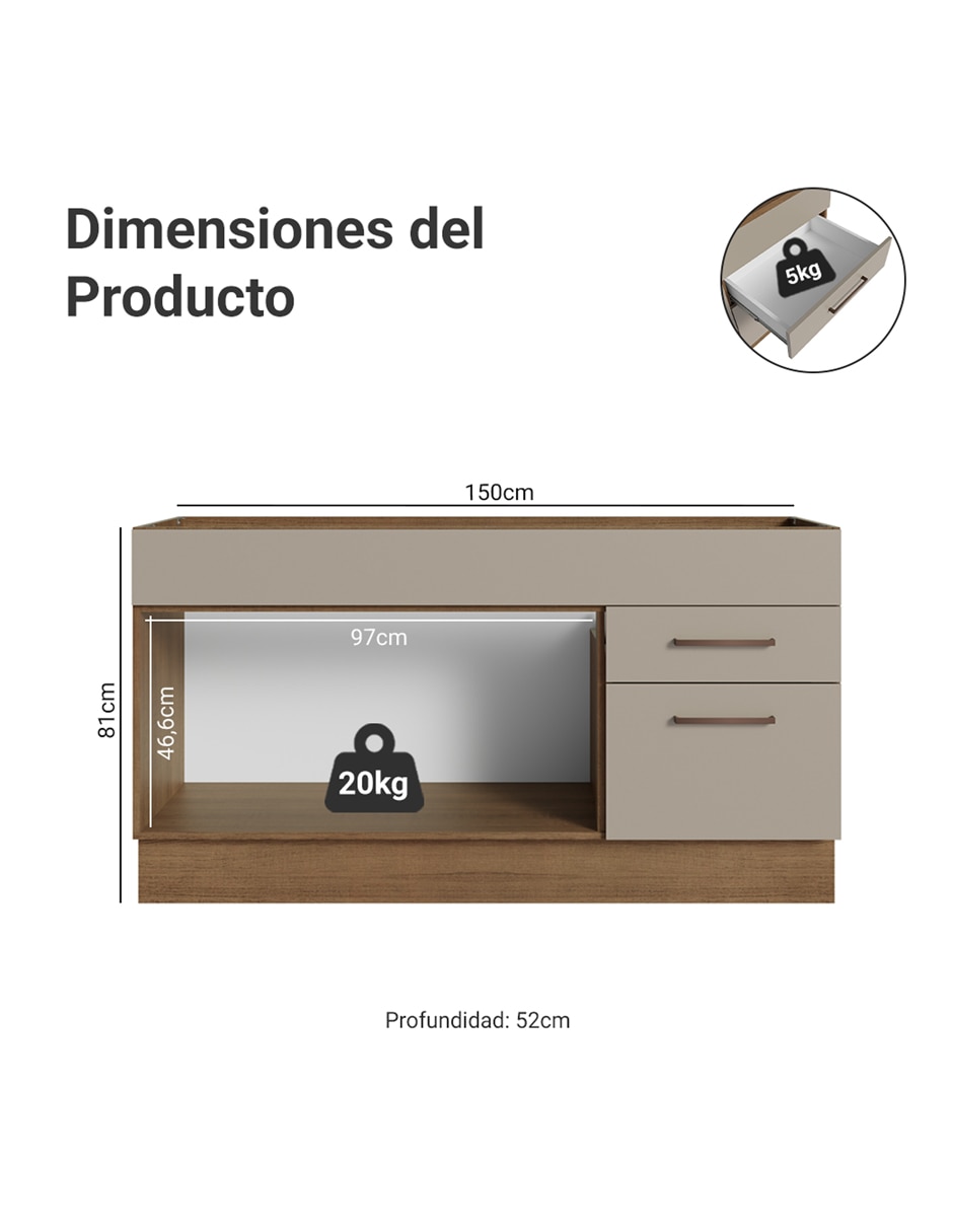 Gabinete armable de mdp 14