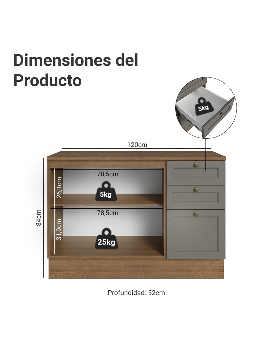 Gabinete armable de mdp 8