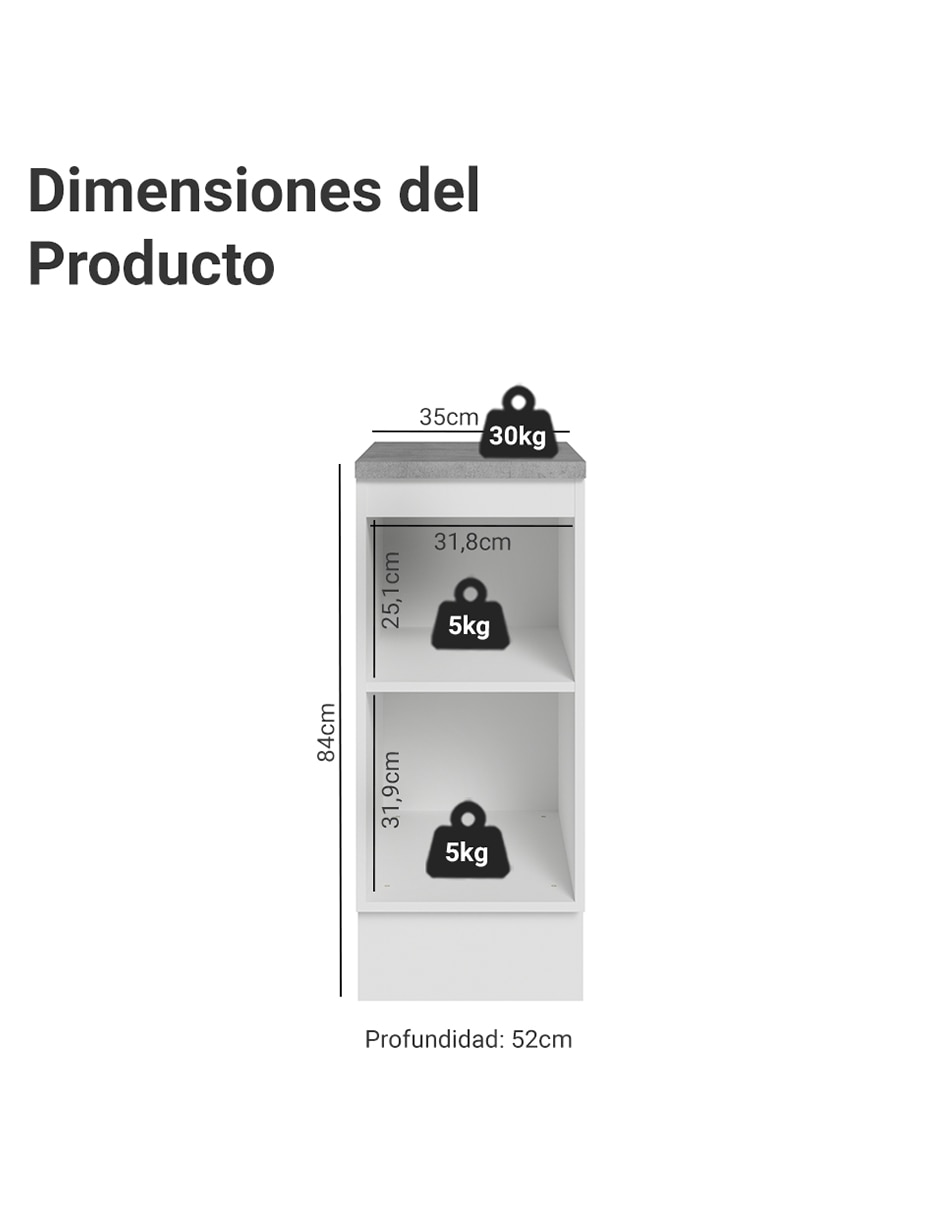Gabinete armable de mdp 8